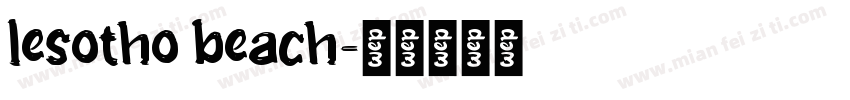 lesotho beach字体转换
